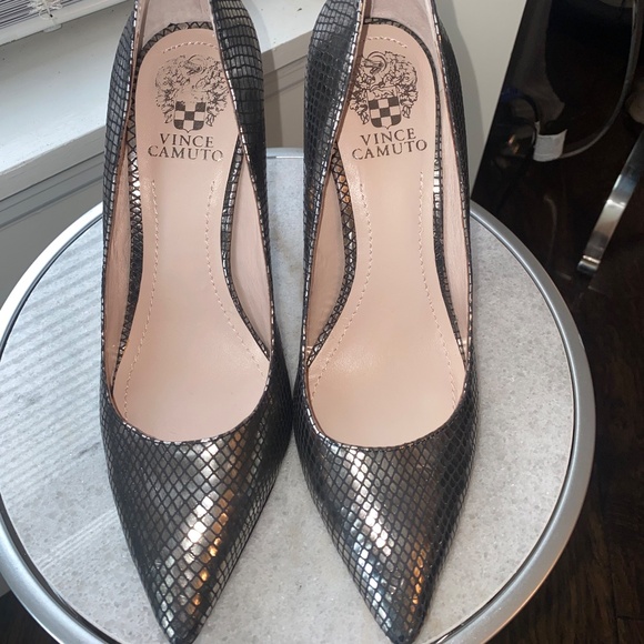 Vince Camito Harty Urban Black Metal Snake US Size 8 - Picture 7 of 13